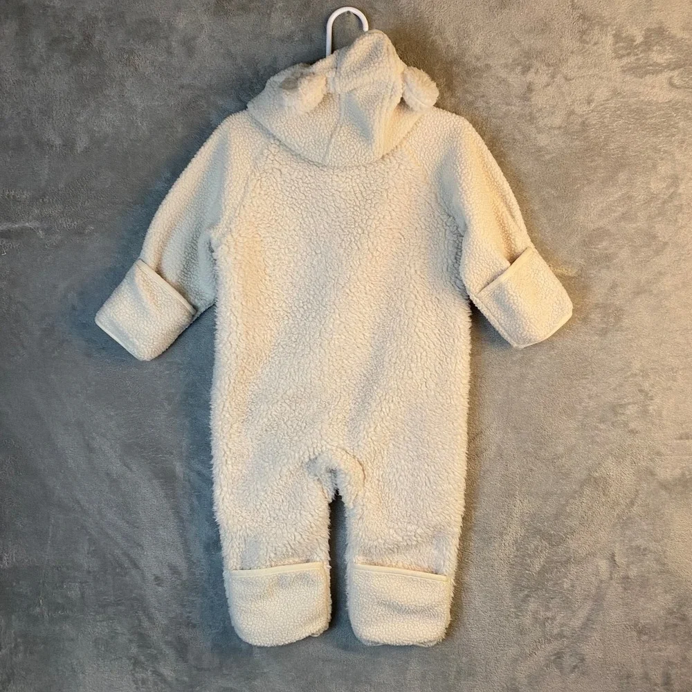 Columbia Foxy Baby Sherpa Bunting 12-18 Months Cream Hooded One Piece Suit